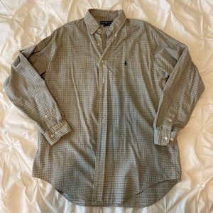 Vintage Ralph Lauren striped button up dress shirt👔